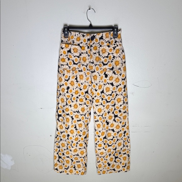 Anthropologie Maeve The Colette Sunflower Print Pants Size 26 - Picture 1 of 7